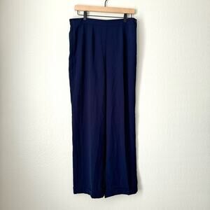 NWT Vintage Drapers and Damon Women Blue Dress Pant Trouser Straight Leg Size 12